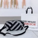 Issey Miyake Saddle Bag Women Luxury Pleated Designer
