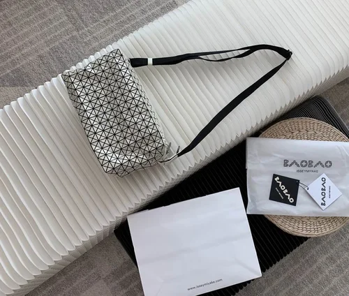 Issey Miyake Saddle Bag Women Luxury Pleated Designer