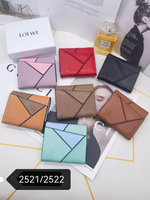 11 Loewe Women's Wallet Luxury Anagram Leather Designer