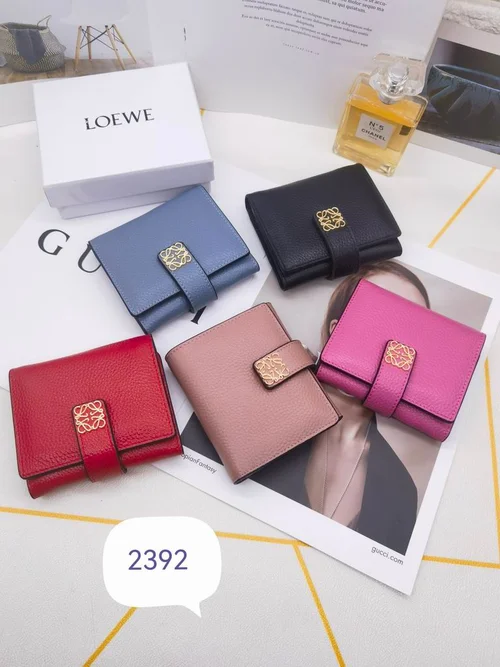 11 Loewe Women's Wallet Luxury Anagram Leather Designer