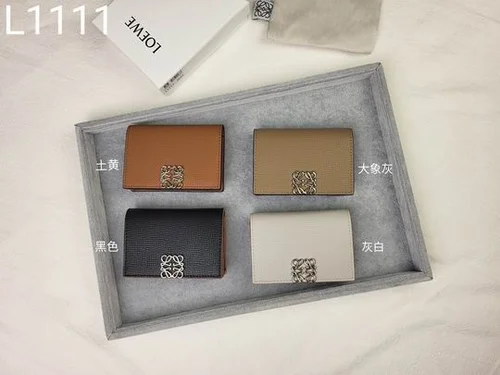 11 Loewe Women's Wallet Luxury Anagram Leather Designer