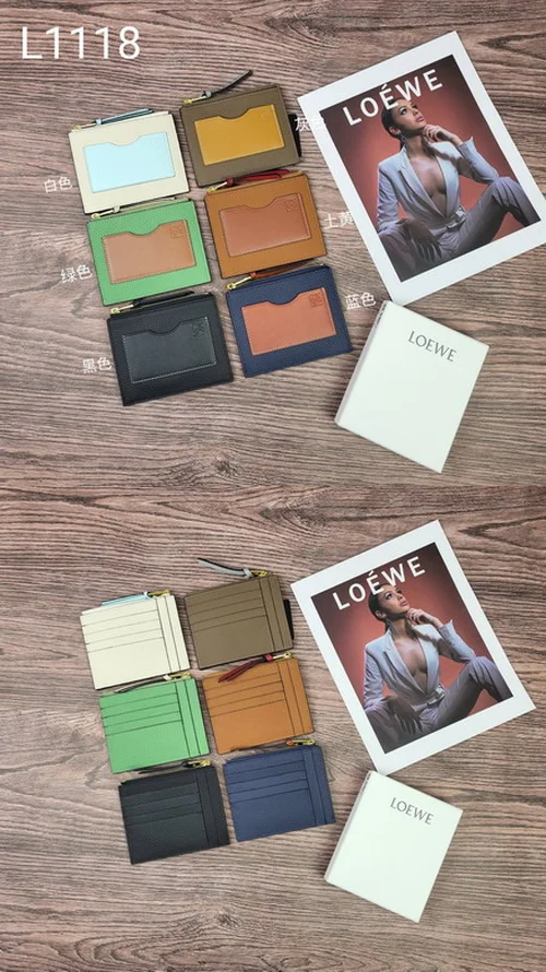 11 Loewe Women's Wallet Luxury Anagram Leather Designer