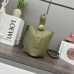 Loewe Original Pebble Bucket Bag Authentic Leather Luxury