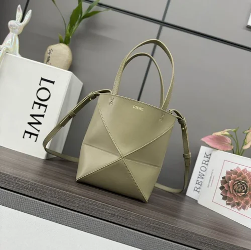 Loewe Original Puzzle Fold Tote Authentic Calfskin Luxury