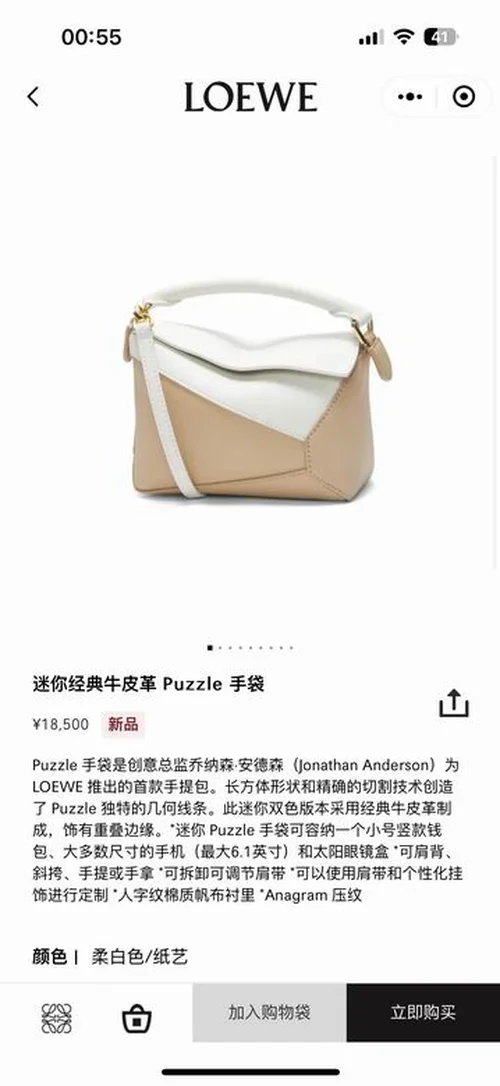 Loewe Original Shoulder Bags Authentic Anagram Collection