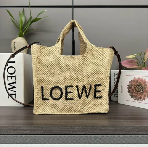 Loewe Original Large Tote Bag Authentic Anagram Canvas