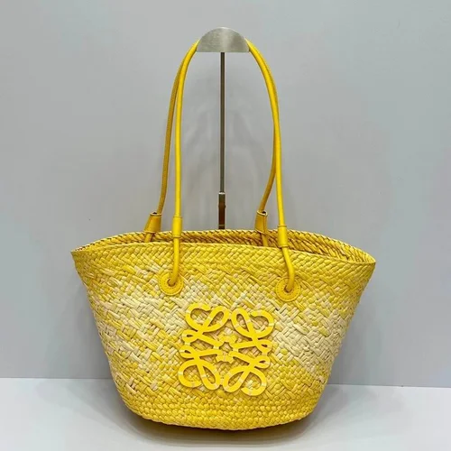 11 Loewe Basket Bag Medium Women Luxury Raffia Designer