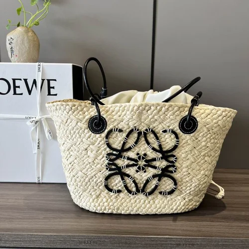 Loewe Original Basket Bag Authentic Raffia Luxury