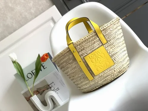 Loewe Original Basket Bag Authentic Raffia Luxury