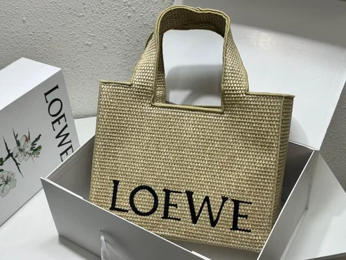 11 Loewe Large Basket Bag Women Luxury Raffia Palm Designer