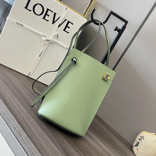 Loewe Original Handbags Authentic Anagram Leather Collection