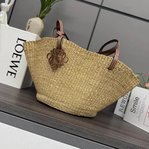 Loewe Original Basket Bag Authentic Raffia Luxury