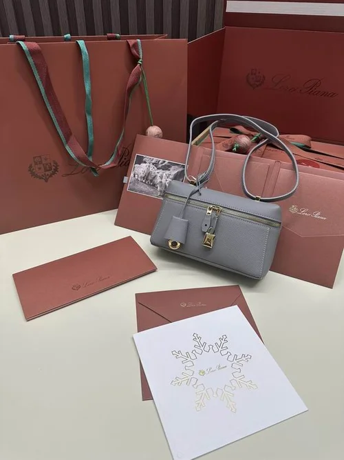 Loro Piana Original Extra Bag Large Authentic Linen Leather