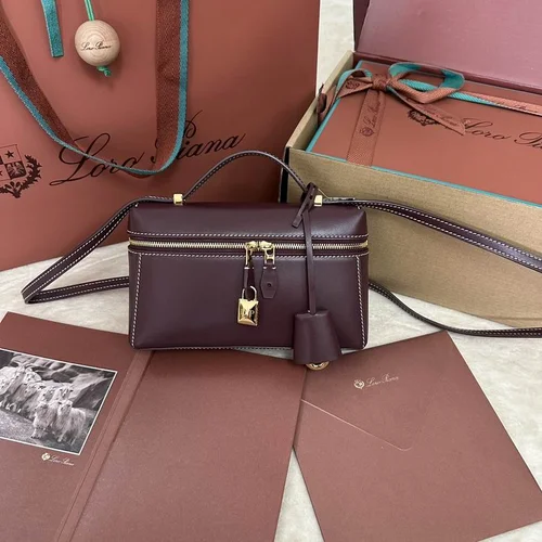 Loro Piana Original Extra Bag Large Authentic Linen Leather