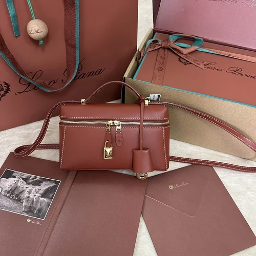 Loro Piana Original Extra Bag Large Authentic Linen Leather