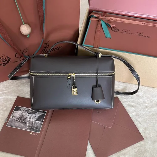 Loro Piana Original Extra Bag Large Authentic Linen Leather