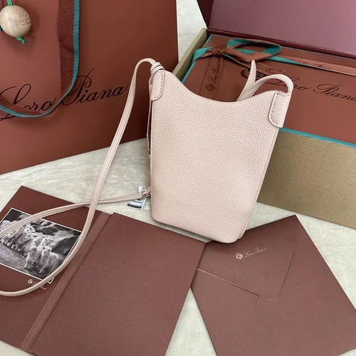 Loro Piana Original Cell Phone Bag Mini Authentic Linen