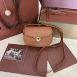 Loro Piana Original Saddle Bag Authentic Linen Leather