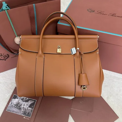 Loro Piana Loom L32 Medium Tote Women Luxury Woven Leather