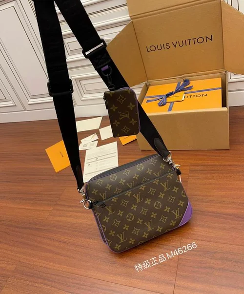 Louis Vuitton Original Messenger Bags Authentic Monogram Canvas