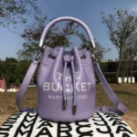 Marc Jacobs Original Bucket Bag Authentic Canvas Leather