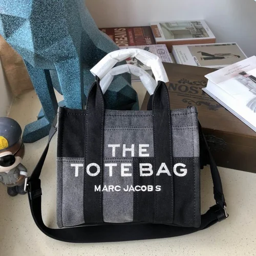 Marc Jacobs The Tote Bag Medium 26cm 4 Colors Canvas Leather