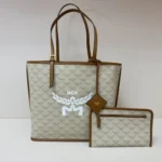 MCM Original Large Tote Shopping Bag Authentic Visetos
