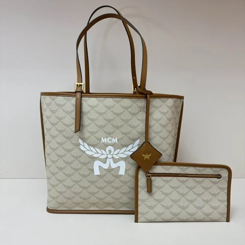 MCM Original Large Tote Shopping Bag Authentic Visetos