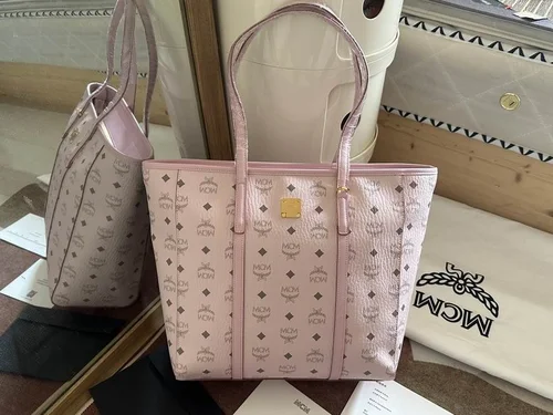 MCM Original Large Tote Shopping Bag Authentic Visetos