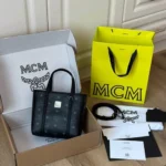 MCM Original Large Tote Shopping Bag Authentic Visetos