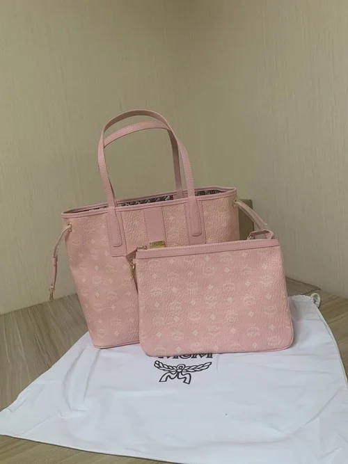 11 MCM Large Tote Shopping Bag Women Luxury Visetos Canvas