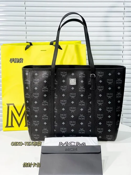 11 MCM Large Tote Shopping Bag Women Luxury Visetos Canvas