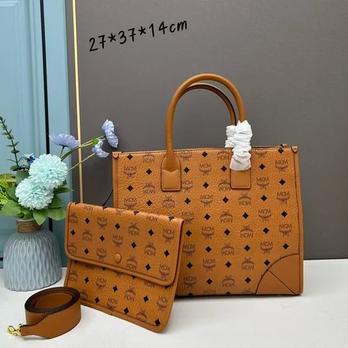 11 MCM Large Tote Shopping Bag Women Luxury Visetos Canvas