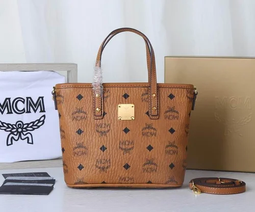 11 MCM Large Tote Shopping Bag Women Luxury Visetos Canvas