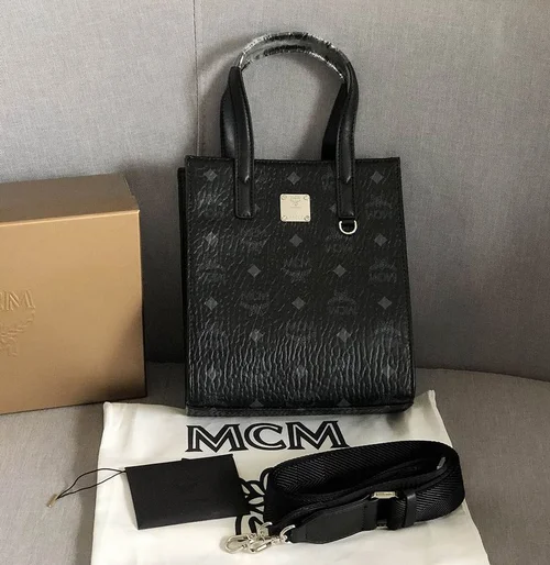 11 MCM Large Tote Shopping Bag Women Luxury Visetos Canvas