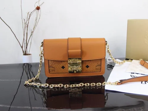 11 MCM Women's Shoulder Bags Luxury Visetos Coated Canvas