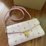 11 MCM Women's Shoulder Bags Luxury Visetos Coated Canvas