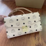 11 MCM Women's Shoulder Bags Luxury Visetos Coated Canvas