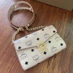 11 MCM Women's Shoulder Bags Luxury Visetos Coated Canvas