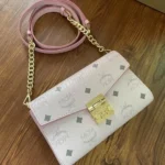 11 MCM Women's Shoulder Bags Luxury Visetos Coated Canvas