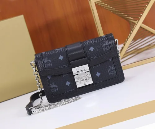 11 MCM Women's Shoulder Bags Luxury Visetos Coated Canvas