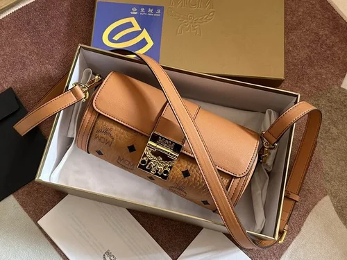 MCM Original Round Bag Authentic Visetos Luxury