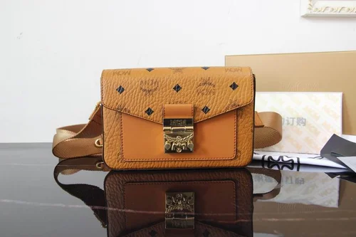 MCM Original Crossbody Bag Authentic Visetos Canvas