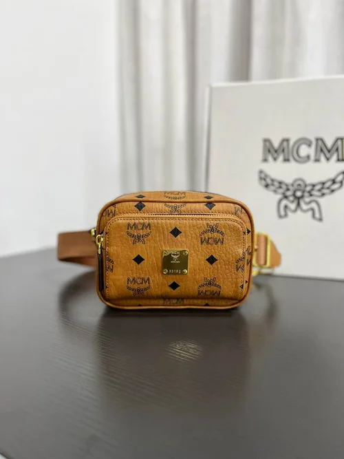 MCM Original Crossbody Bag Authentic Visetos Canvas