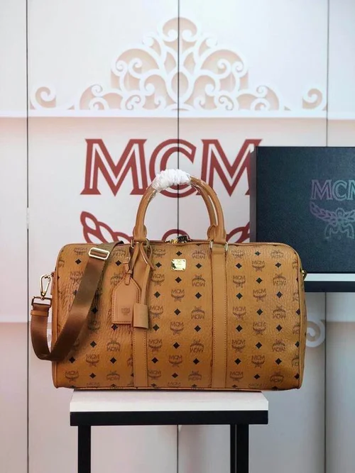 11 MCM Large Travel Bag Weekend Duffel Women Luxury Visetos