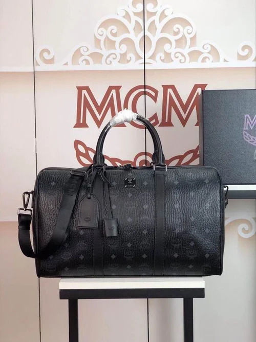 MCM Original Travel Bag Authentic Visetos Coated Canvas