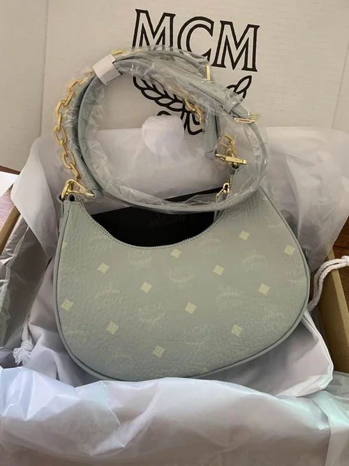 11 MCM Moon Crescent Bag Women Luxury Visetos Designer