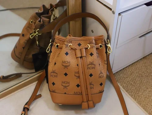 11 MCM Bucket Bags Small Women Luxury Visetos Canvas