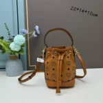 11 MCM Bucket Bags Small Women Luxury Visetos Canvas