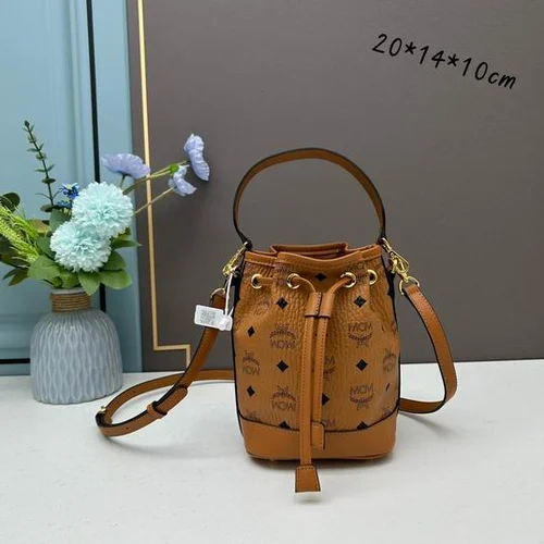 11 MCM Bucket Bags Small Women Luxury Visetos Canvas